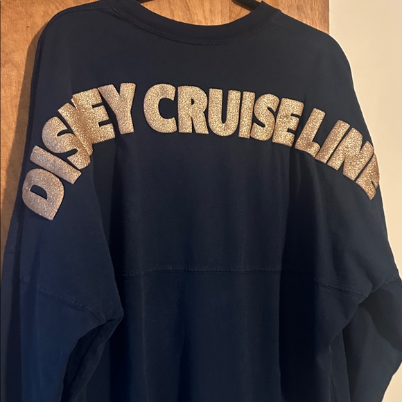 Disney Cruise Line Spirt Jersey Blue and Rose Gold Glitter Size Large DCL Merch - Picture 6 of 6